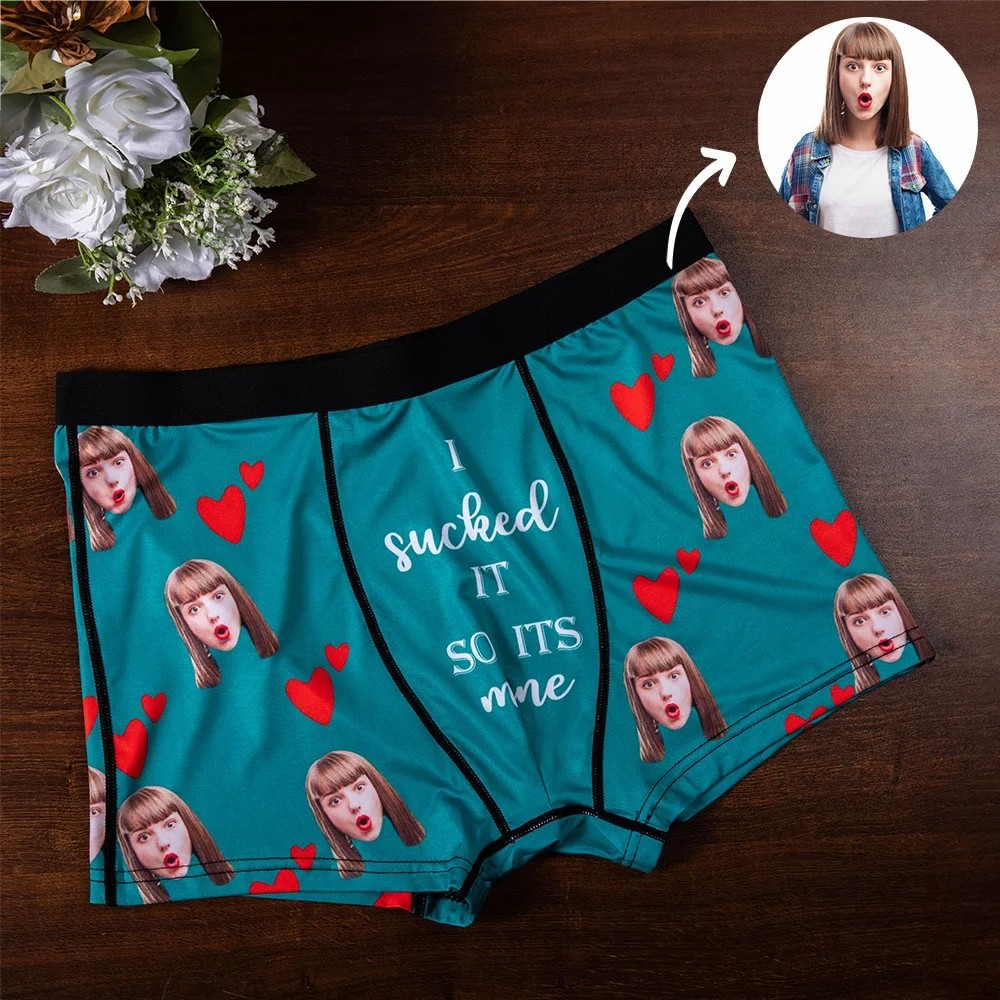 Personalized Boxers for Husband Custom Face Underwear Funny Anniversary Boyfriend Gift 