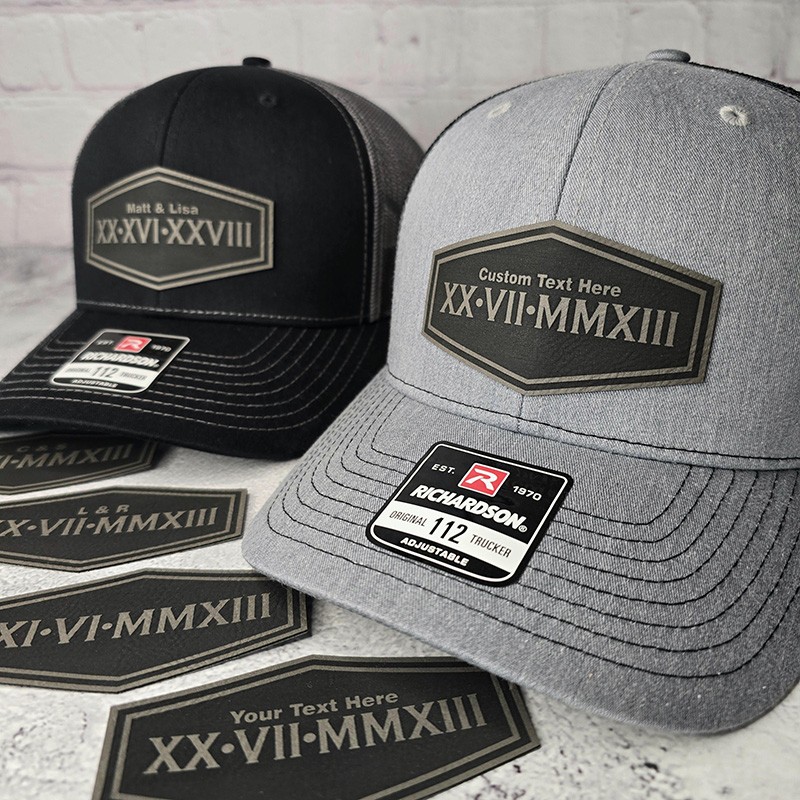 Personalized Roman Numerals Couples Initials Special Dates Hat Anniversary Gift Valentines Day Gifts