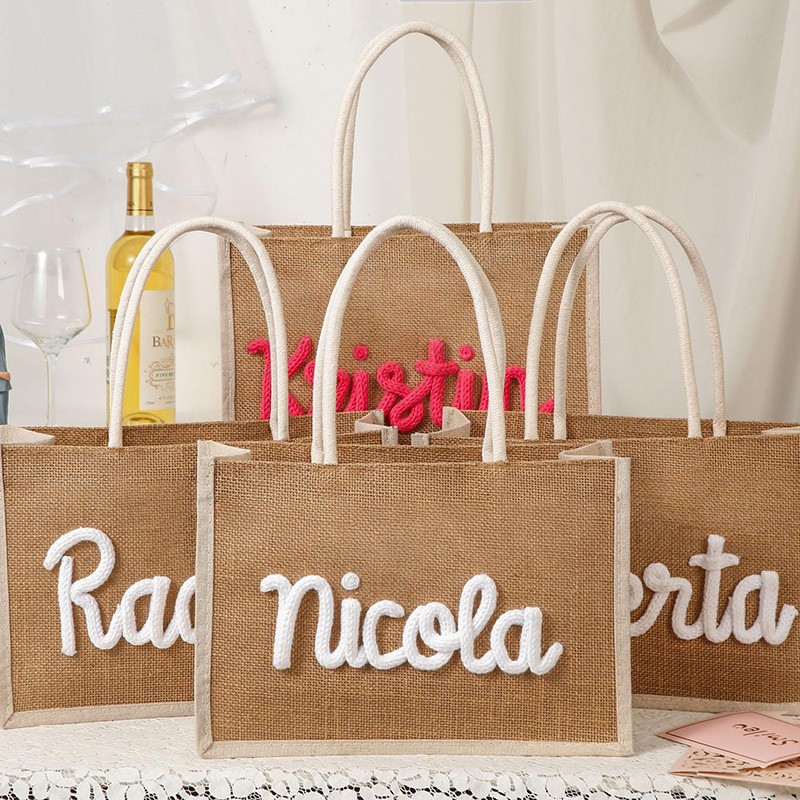 Personalized Tote Bag with Name Proposal Gift Bag Idea Bachelorette Party Bag