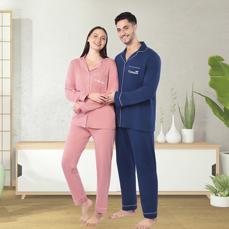 Personalized Couple Pajamas Gifts for Couple Christmas Anniversary Gift