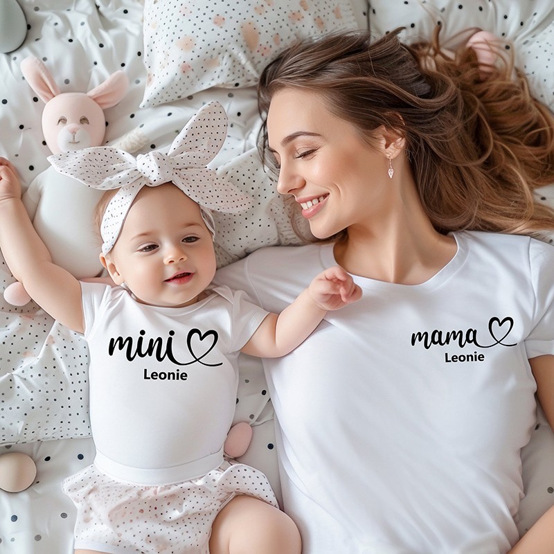 Custom Mama Papa and Baby Matching Shirts Matching Shirt Baby Shower Shirts for New Mom and Dad