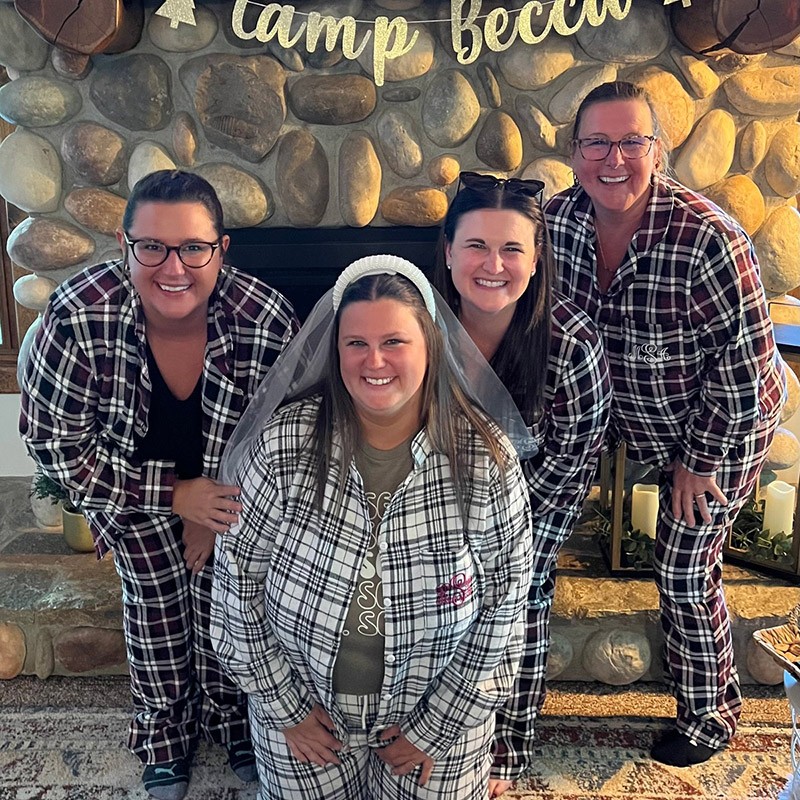 Custom Christmas Pajamas Bridal Party Gifts Flannel Family Pajamas